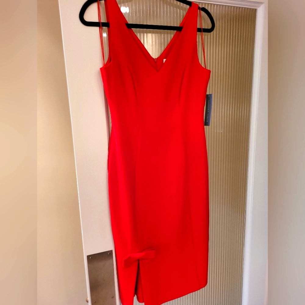 Red Holiday cocktail dress